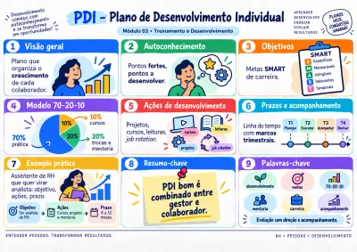 Mapa visual de RH: PDI – Plano de Desenvolvimento Individual