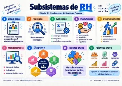 Mapa visual de RH: Subsistemas de RH